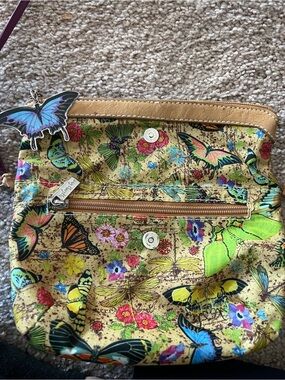 Sydney Love Butterfly Print Convertible Women’s Crossbody Bag - Yellow